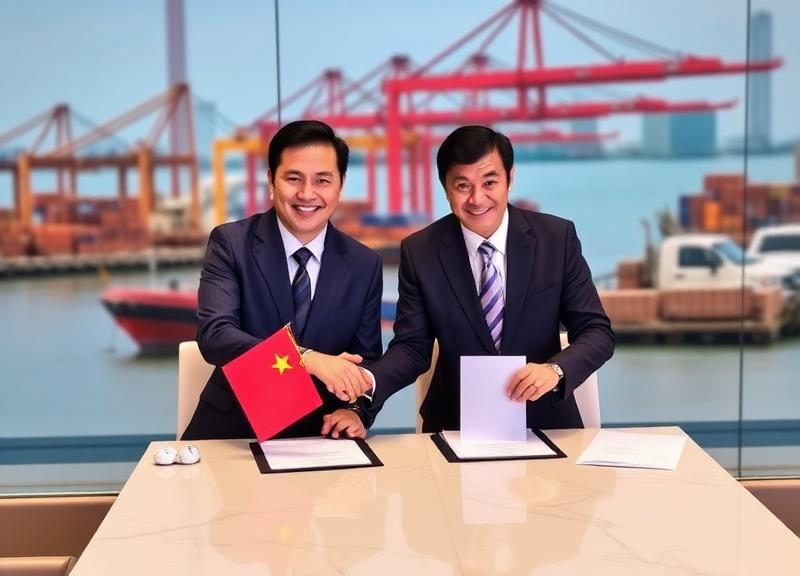 Tân Cảng - Cái Mép ký kết hợp tác phát triển hạ tầng logistics với IDC1, Habitat và Đô Thành Auto